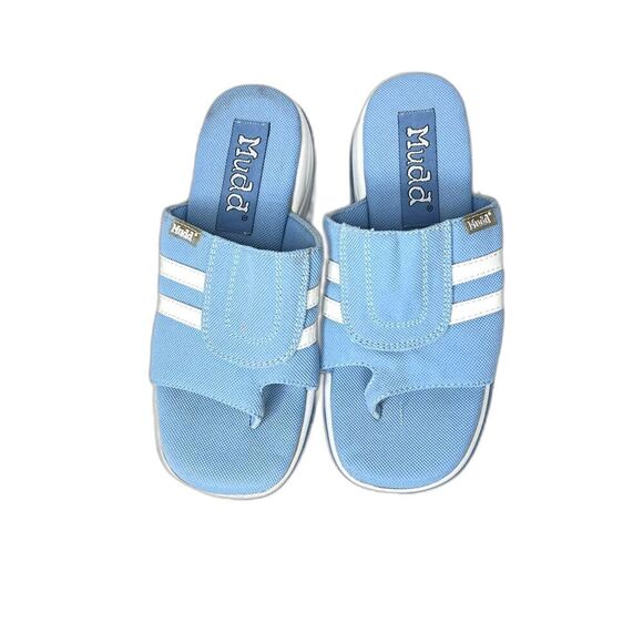 Mudd Vintage Women's Mules Y2K suede light blue platforms classic 90' 8M. - Picture 1 of 10